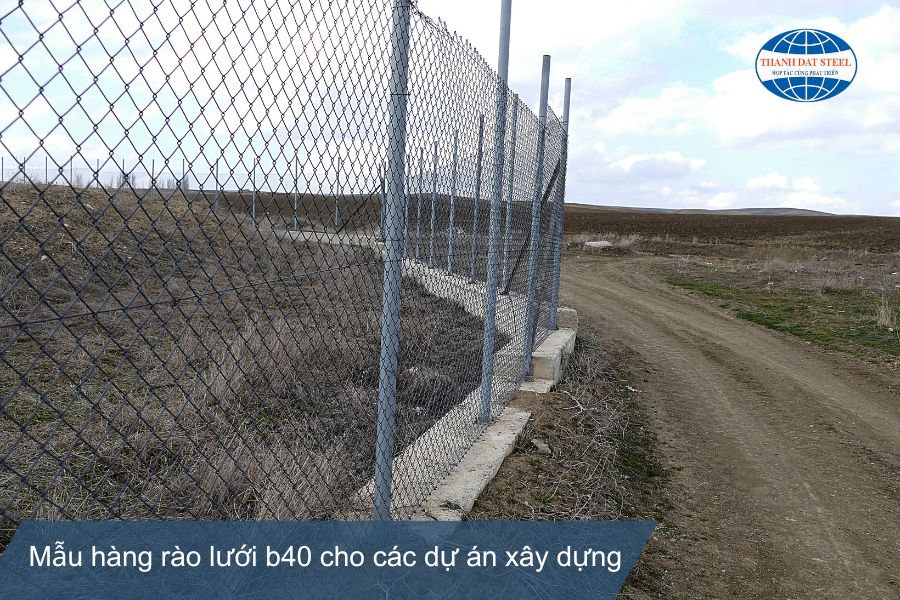 Mẫu hàng rào an ninh bảo vệ công trình xây dựng