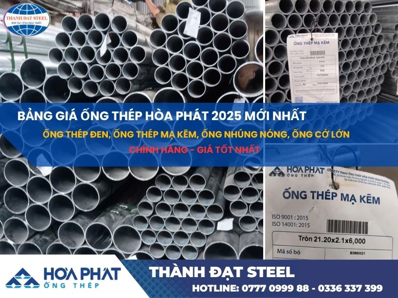 bảng báo giá ống thép hòa phát